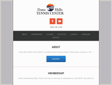 Tablet Screenshot of dhtenniscenter.org